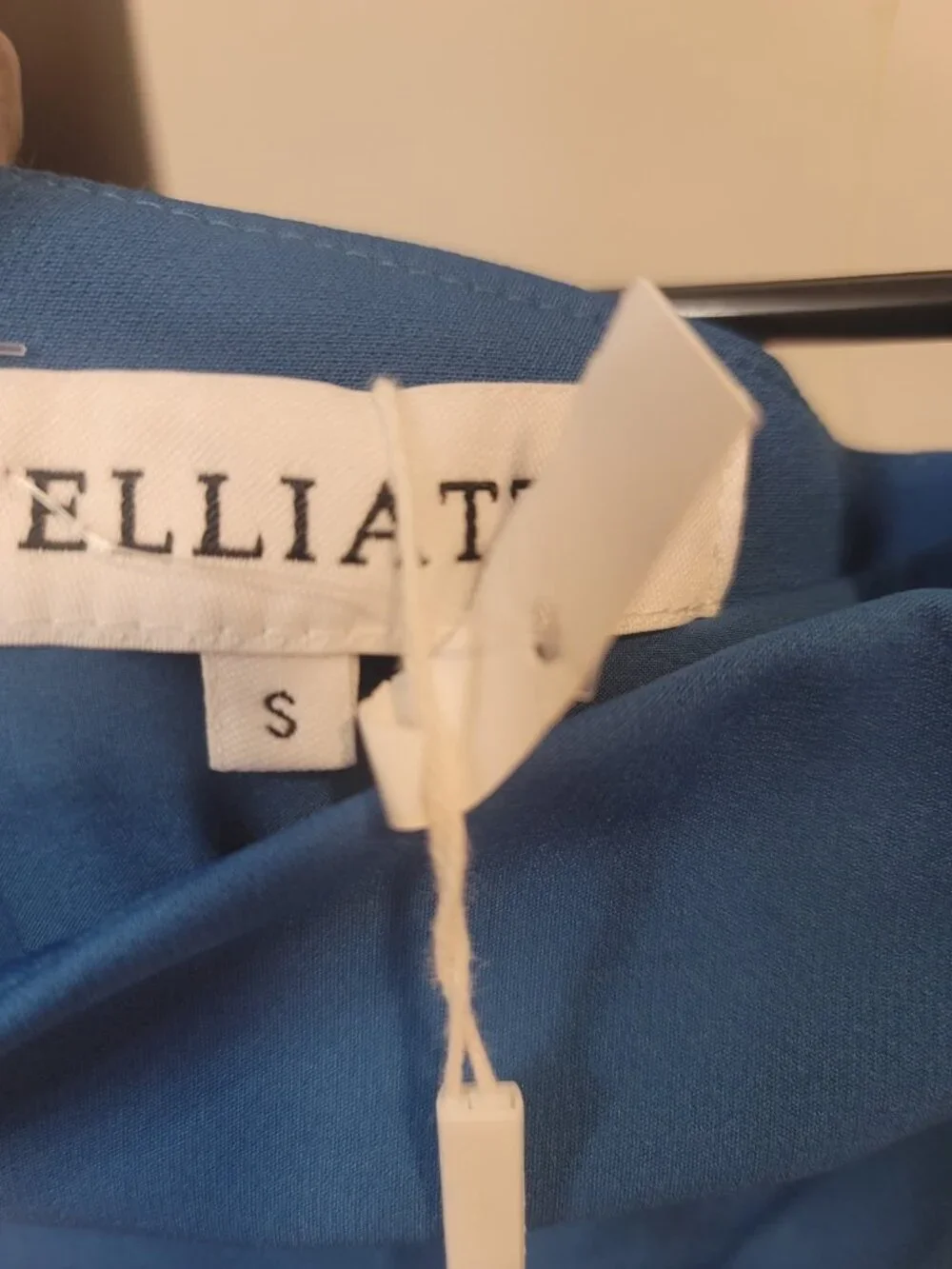 ELLIATT Palace Asymmetrical Gown, Blue, Small New $228 NWT